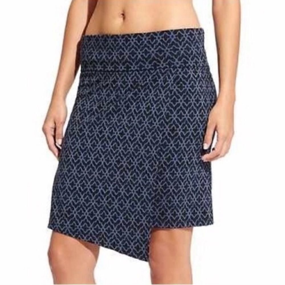 Athleta Seaside Moroccan Asymmetric Wrap Skirt Size Medium